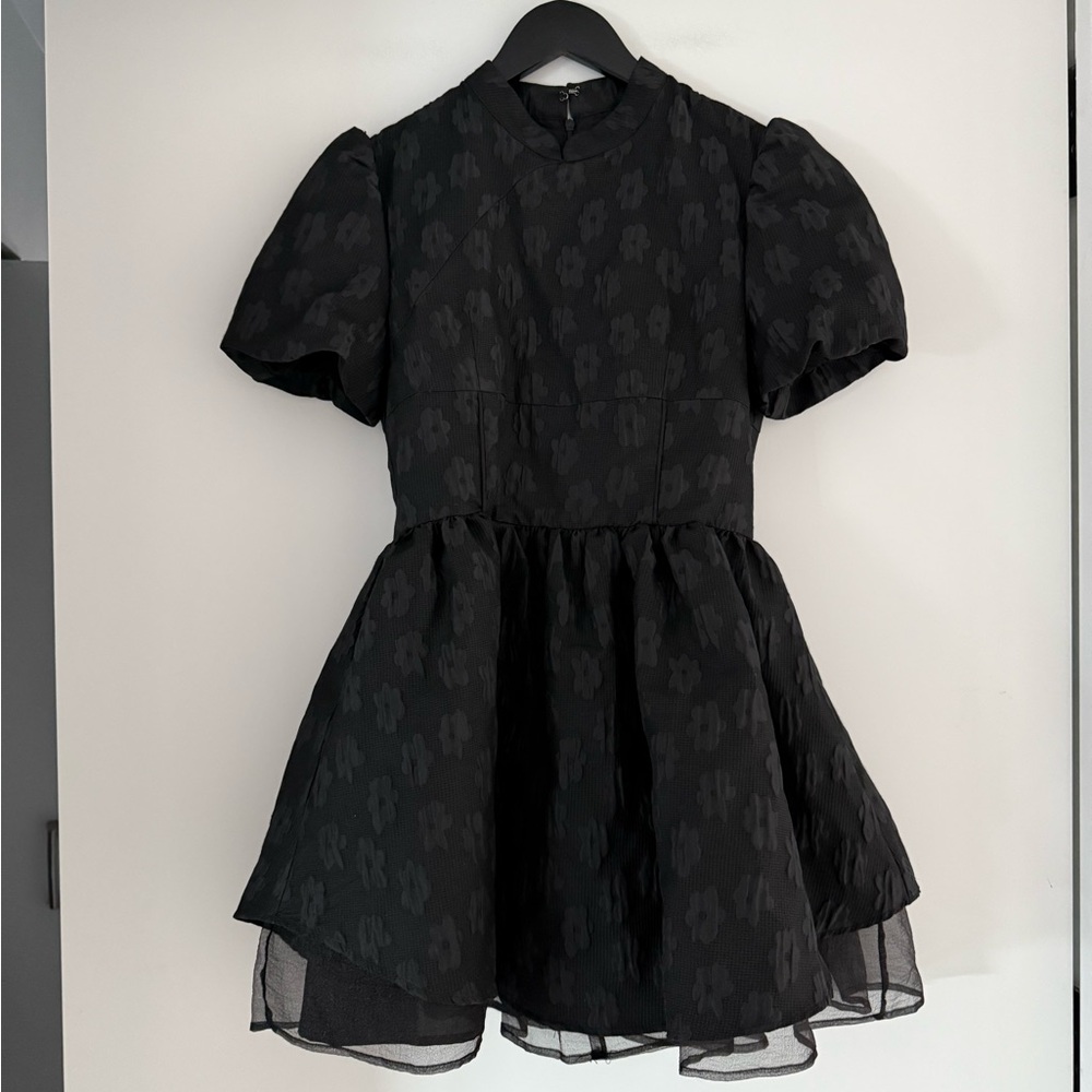 Sunset Park Black Floral Mini Dress